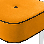 Квадратный мягкий пуф на белых ножках Winton Pouf Square варинант исполнения - 24 | Loft Concept в Омске