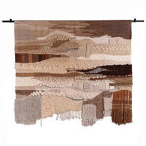 Тканый вручную монументальный настенный гобелен Earth Flow