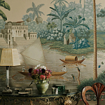 Обои ручная роспись River Scenes of Bengal Kolkata варинант исполнения - 5 | Loft Concept в Омске