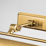 Светильник для картин цвета состаренная латунь с широким плафоном на прямоугольном основании Elstead Lighting варинант исполнения - 9 | Loft Concept в Омске