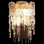 Бра с эффектом стекающего стекла и прозрачными трубками Textured Glass варинант исполнения - 1 | Loft Concept в Омске