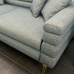 Дизайнерский Диван Lancaster Серо-голубое букле варинант исполнения - 2 | Loft Concept в Омске