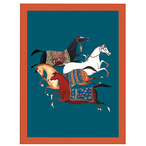 Плед Hermes Four Horses Plaid