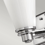 Бра для ванных комнат с белыми стеклянными конусными плафонами Hinkley варинант исполнения - 8 | Loft Concept в Омске