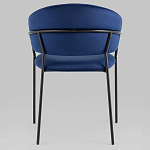 Стул в велюре синего цвета Horizon варинант исполнения - 4 | Loft Concept в Омске
