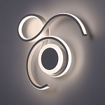 Бра белого цвета с изогнутыми световыми линиями и круглым основанием Luke Lampco Tracer Lamp варинант исполнения - 2 | Loft Concept в Омске