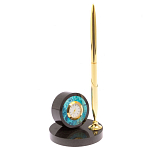 Часы настольные с ручкой из натурального камня Stone Clock варинант исполнения - 2 | Loft Concept в Омске