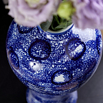 Ваза из фарфора сине-белого цвета Blue & White Ornament  варинант исполнения - 6 | Loft Concept в Омске