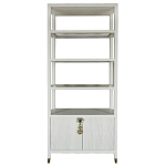 Стеллаж со стеклянными полками Elsa Dreams White варинант исполнения - 8 | Loft Concept в Омске