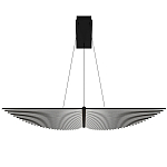 Люстра в виде распахнутых крыльев из тонких металлических планок Flight of Freedom варинант исполнения - 9 | Loft Concept в Омске