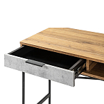 Стол рабочий в стиле лофт с ящиком и нишей для хранения Urban Style Space варинант исполнения - 3 | Loft Concept в Омске