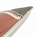 Подушка декоративная с геометрическим узором и плетенными вставками Divine Abstractions варинант исполнения - 3 | Loft Concept в Омске