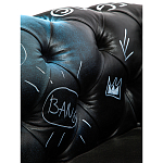Кресло "Баския и Уорхол" Basquiat Warhol graffiti chair натуральная кожа варинант исполнения - 8 | Loft Concept в Омске