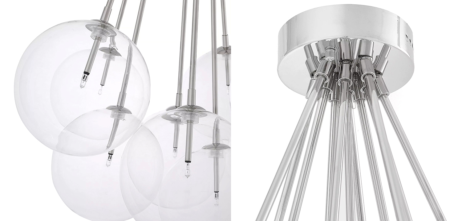 Люстра Eichholtz Ceiling Lamp Molecule Nickel Люстра Eichholtz Ceiling Lamp Molecule Nickel - Loft-Concept в Омске