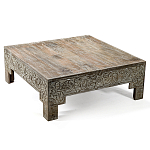 Кофейный стол Carved Сoffee table ручная резьба по дереву варинант исполнения - 4 | Loft Concept в Омске