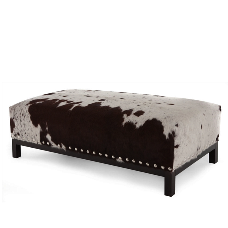 Банкетка Cowhide Bench Коричневый в Омске | Loft Concept 