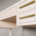 Большой Рабочий стол Primo с 5 выдвижными ящиками Светлый дуб варинант исполнения - 3 | Loft Concept в Омске