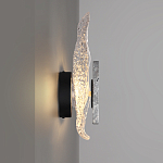 Бра с волнообразным стеклянным плафоном и вставкой из мрамора Liquid Stone варинант исполнения - 2 | Loft Concept в Омске