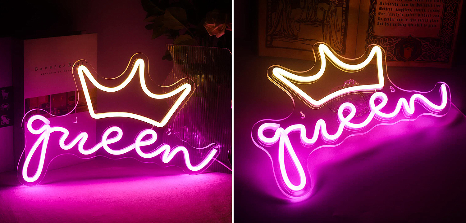 Неоновая настенная лампа Queen Neon Wall Lamp Неоновая настенная лампа Queen Neon Wall Lamp - Loft-Concept в Омске