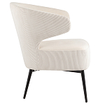 Современное мягкое кресло на металлических ножках Rakush Milk варинант исполнения - 5 | Loft Concept в Омске