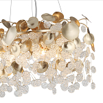 Люстра с декоративными подвесками из прозрачного стекла в форме монеток FAIRYTREE Light варинант исполнения - 5 | Loft Concept в Омске