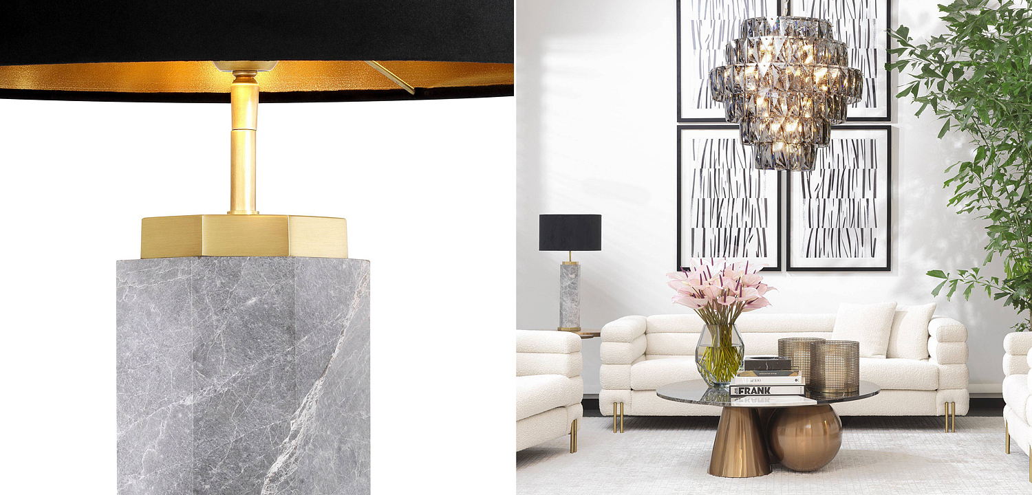 Настольная лампа Eichholtz Table Lamp Newman Grey - Loft-Concept в Омске