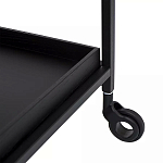 Тумба чёрная на колёсах Cabinet on Wheels варинант исполнения - 3 | Loft Concept в Омске