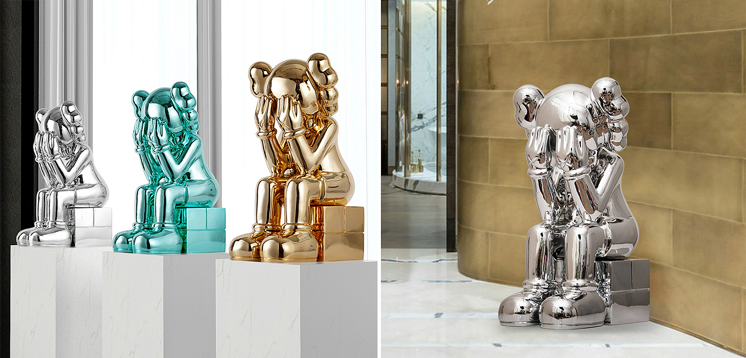 Статуэтка KAWS Passing Through Silver Статуэтка KAWS Passing Through Silver - Loft-Concept в Омске
