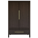 Шкаф платяной Primo с выдвижными ящиками шпон Темный орех варинант исполнения - 1 | Loft Concept в Омске