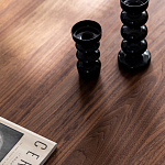 Кофейный стол овальный из дерева с 2-мя ящиками Coffee Walnut Table варинант исполнения - 6 | Loft Concept в Омске