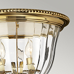 Потолочный светильник цвета латунь с прозрачным плафоном в форме чаши Hinkley варинант исполнения - 11 | Loft Concept в Омске