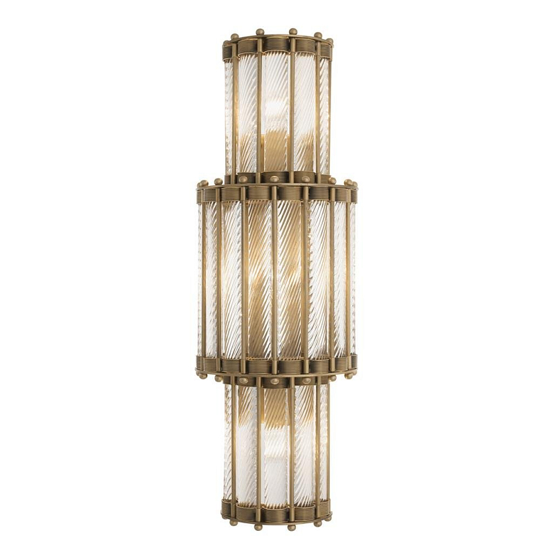 Бра Wall Lamp Tiziano Trio Латунь Прозрачное Стекло Бра Wall Lamp Tiziano Trio Латунь Прозрачное Стекло в Омске | Loft Concept
