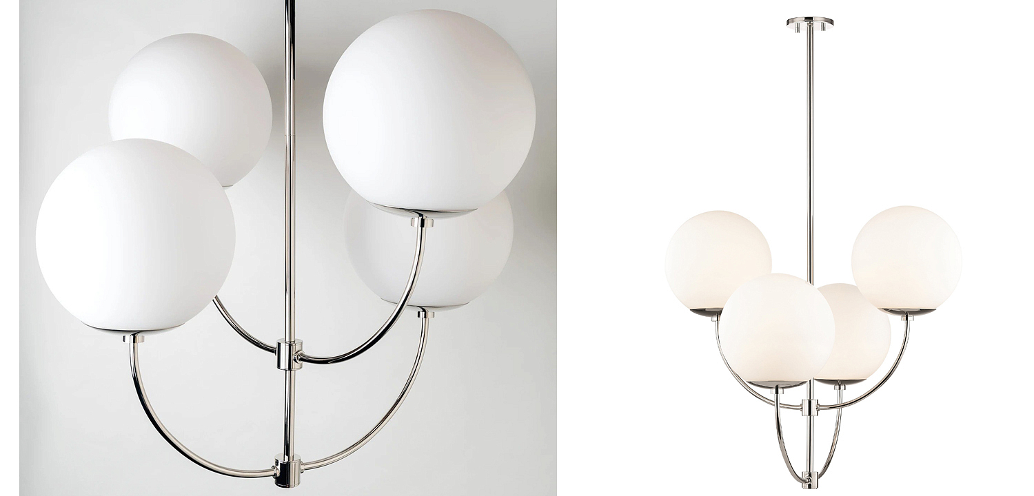 Люстра Breasal White Matte Balls Chandelier Chrome Люстра Breasal White Matte Balls Chandelier Chrome - Loft-Concept в Омске