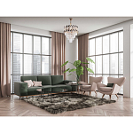 Люстра многоярусная с переплетенными металлическими элементами черного и золотого цвета и прозрачными хрустальными подвесками Empire Chandelier Crystal варинант исполнения - 12 | Loft Concept в Омске