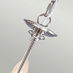 Люстра цвета никель с прозрачными стеклянными подвесками в форме капель Elstead Lighting варинант исполнения - 9 | Loft Concept в Омске