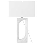 Настольная лампа на прямоугольном корпусе с тканевым абажуром One Piece Support варинант исполнения - 4 | Loft Concept в Омске