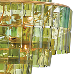 Люстра круглая каскадная Glow of Green Shades зеленое стекло варинант исполнения - 1 | Loft Concept в Омске