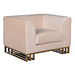 Кресло велюровое бежевое Cubic Silhouette варинант исполнения - 1 | Loft Concept в Омске