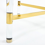 Кофейный столик со столешницей из стекла Crossy варинант исполнения - 4 | Loft Concept в Омске