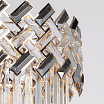 Люстра многоярусная с переплетенными металлическими элементами черного и золотого цвета и прозрачными хрустальными подвесками Empire Chandelier Crystal варинант исполнения - 7 | Loft Concept в Омске