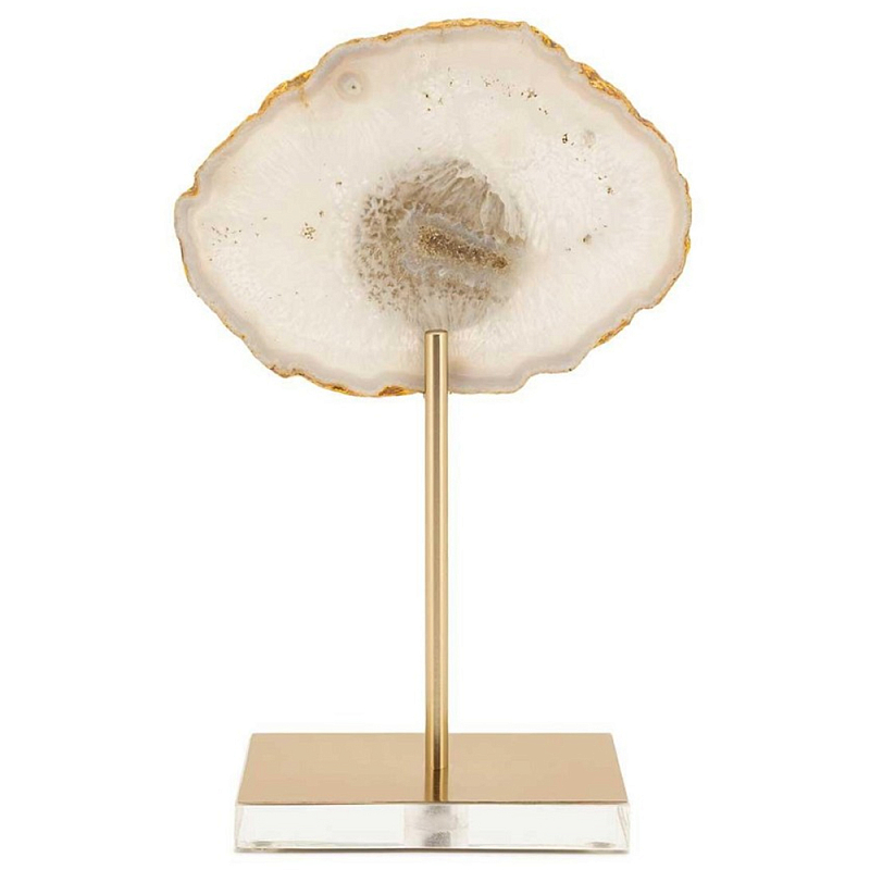 Статуэтка Agate On Stand Золотой Бежевый Статуэтка Agate On Stand Золотой Бежевый в Омске | Loft Concept