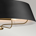 Подвесной светильник с конусовидным металлическим абажуром черного цвета Kichler варинант исполнения - 16 | Loft Concept в Омске