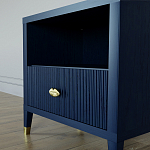 Прикроватная тумбочка с полкой Elsa Dreams Blue варинант исполнения - 3 | Loft Concept в Омске