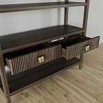 Стеллаж с двумя ящиками Elsa Dreams Walnut варинант исполнения - 3 | Loft Concept в Омске