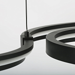 Люстра подвесная светодиодная в виде волнообразной ленты Ribbon Vortex варинант исполнения - 8 | Loft Concept в Омске