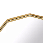 Зеркало золотистое восьмиугольной формы Octagon варинант исполнения - 2 | Loft Concept в Омске