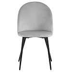 Мягкий стул в сером велюре Miruna Chair варинант исполнения - 2 | Loft Concept в Омске