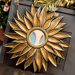 Зеркало-солнце с золотыми с лучами Rays of Peace варинант исполнения - 3 | Loft Concept в Омске