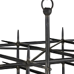 Люстра черная квадратной остроконечной формы Black Square варинант исполнения - 1 | Loft Concept в Омске