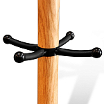 Вешалка с круглым основанием и черными металлическими крючками Industrial Metal Rust варинант исполнения - 2 | Loft Concept в Омске